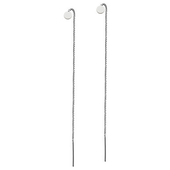 Kolczyki przekładane super długie 15cm kółka 3mm