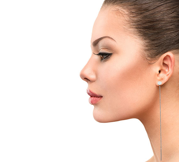 Kolczyki przekładane super długie 15cm kółka 5mm