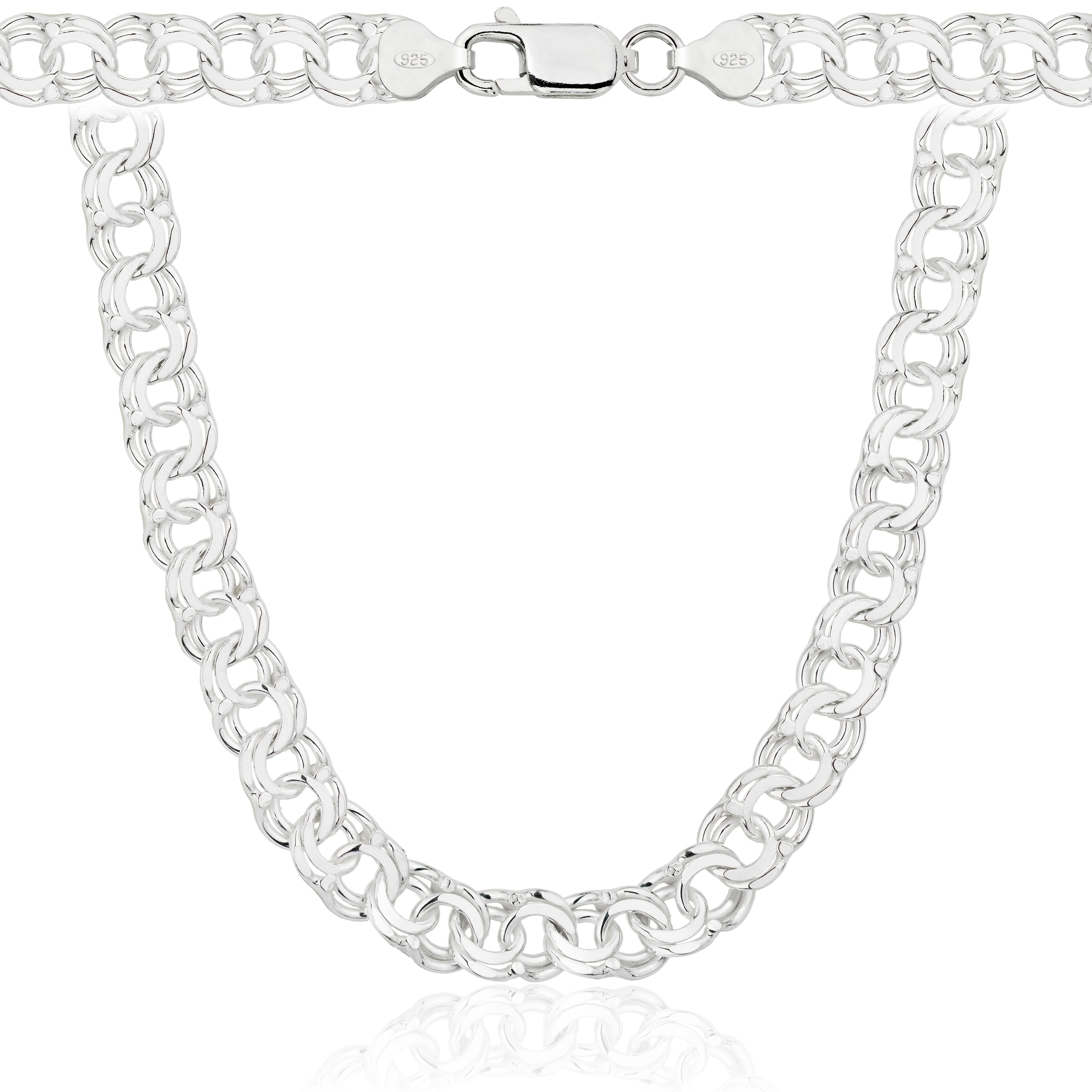 Łańcuszek srebrny galibardi 8 mm pr. 925