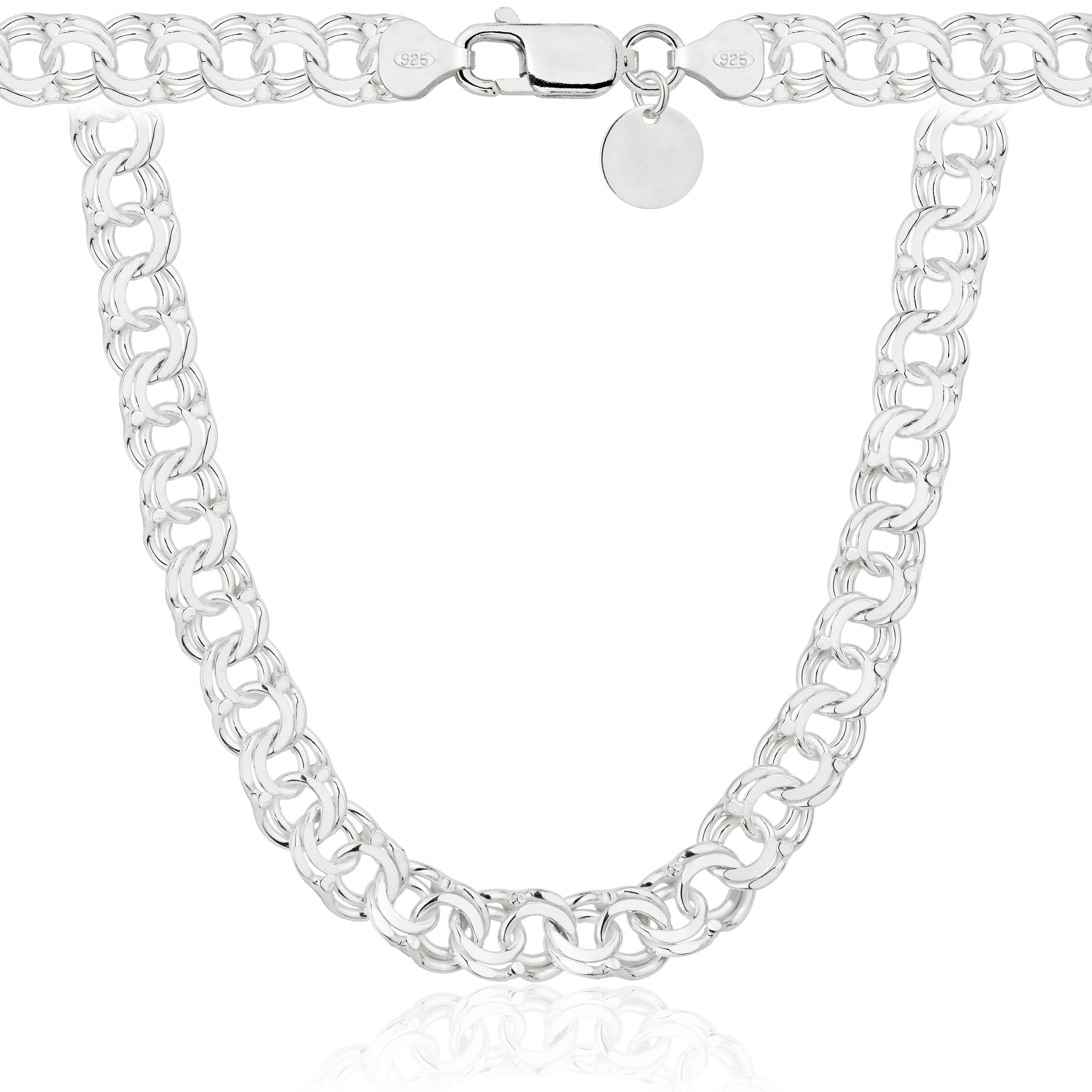 Łańcuszek srebrny galibardi 8 mm pr. 925