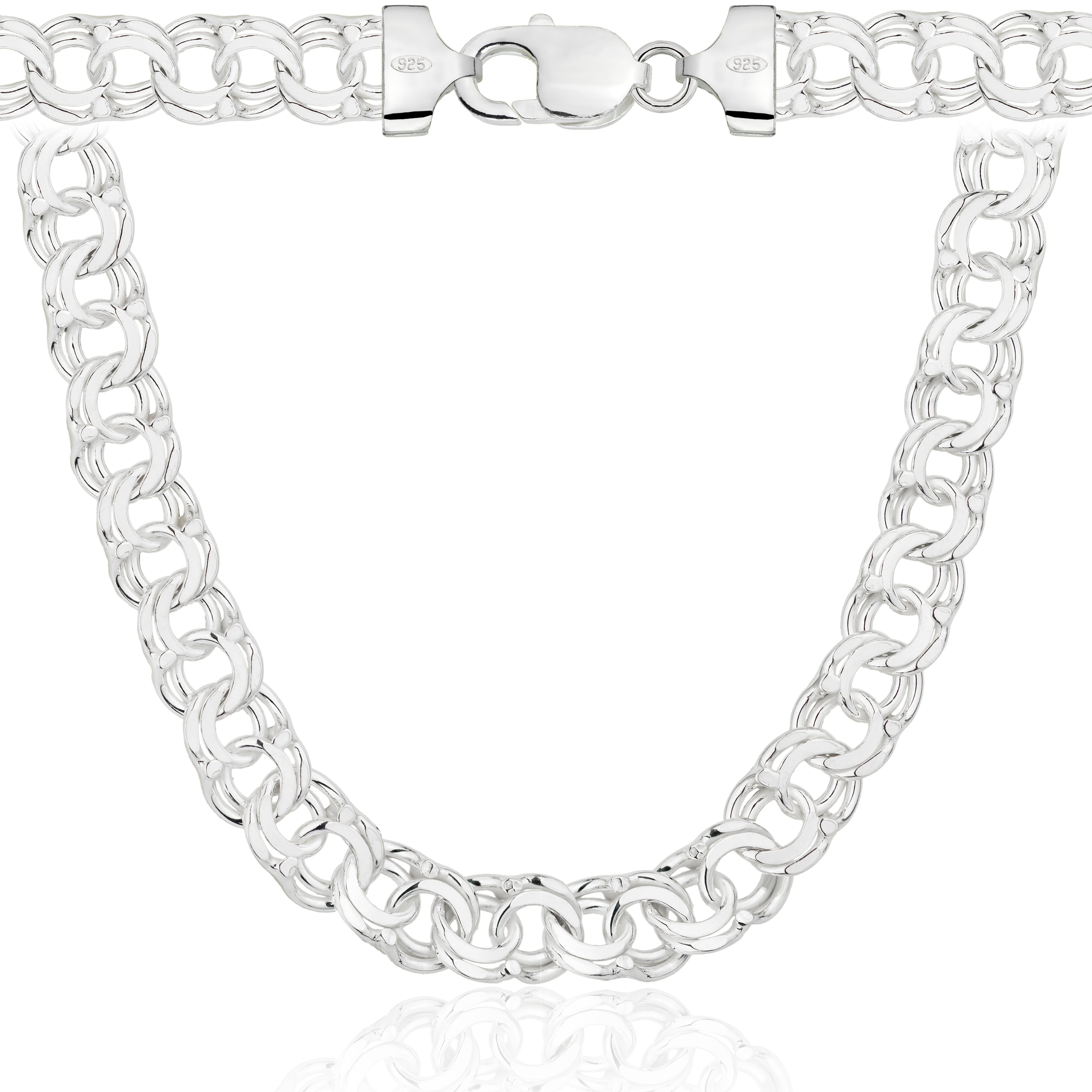 Łańcuszek srebrny galibardi 9,5 mm pr. 925