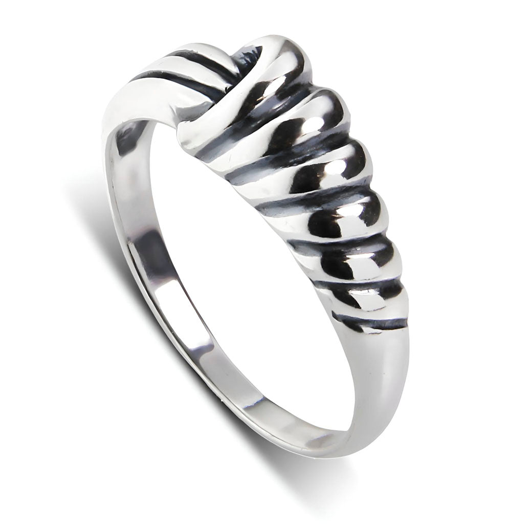 Pierścionek oplot/węzeł