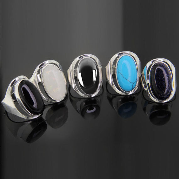 Pierścionek z krzemem 20x11mm