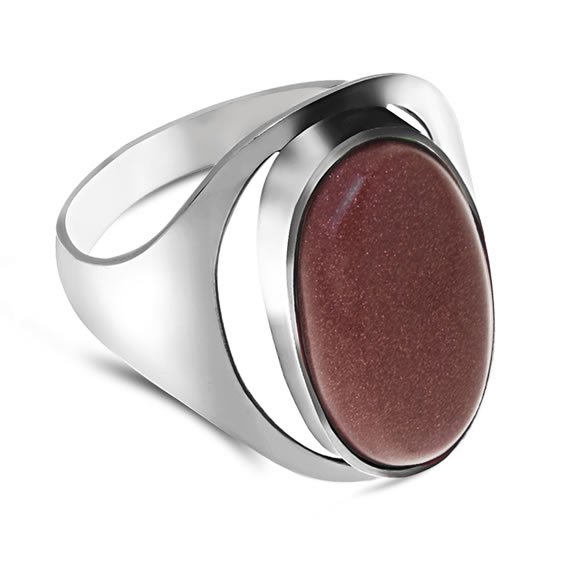 Pierścionek z piaskiem pustyni 20x11mm