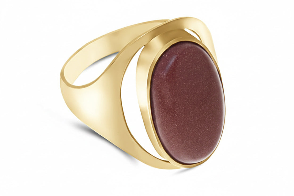 Pierścionek z piaskiem pustyni 20x11mm