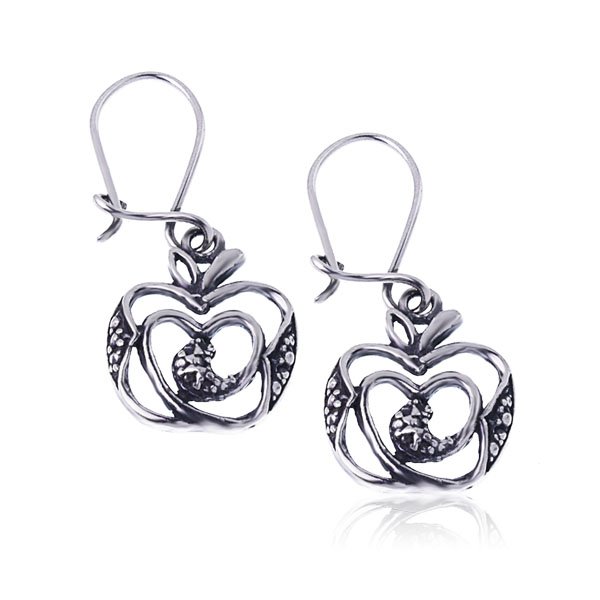 Kolczyki wiszące jabłka