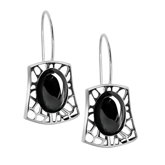 Retro kolczyki z krzemem