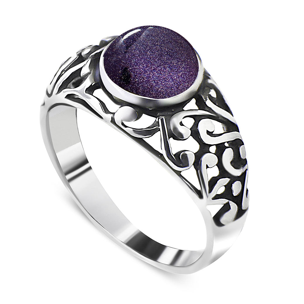 Pierścionek ażurowy z nocą kairu