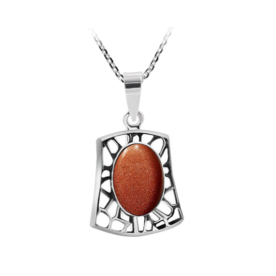 Retro wisiorek z piaskiem pustyni