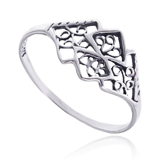 Pierścionek ażurowy