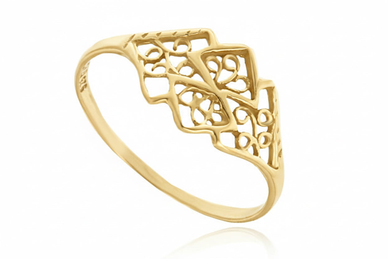 Pierścionek ażurowy