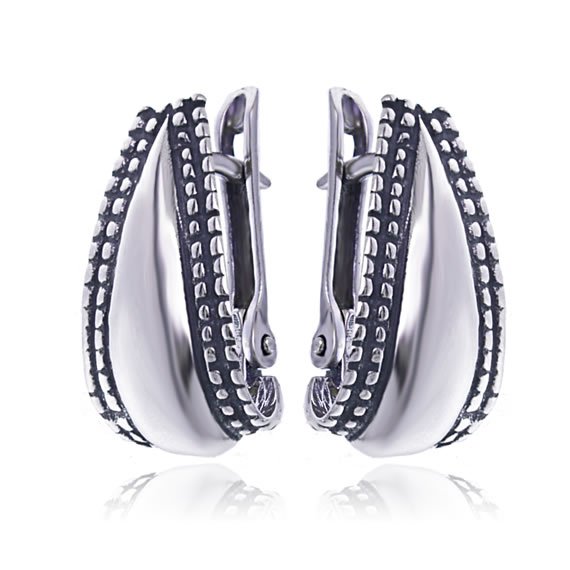 Kolczyki eleganckie zamek angielski