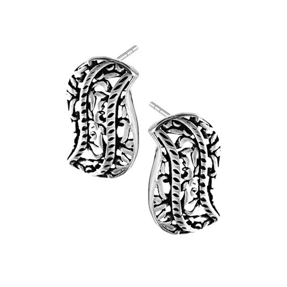 Kolczyki ażurowe falki