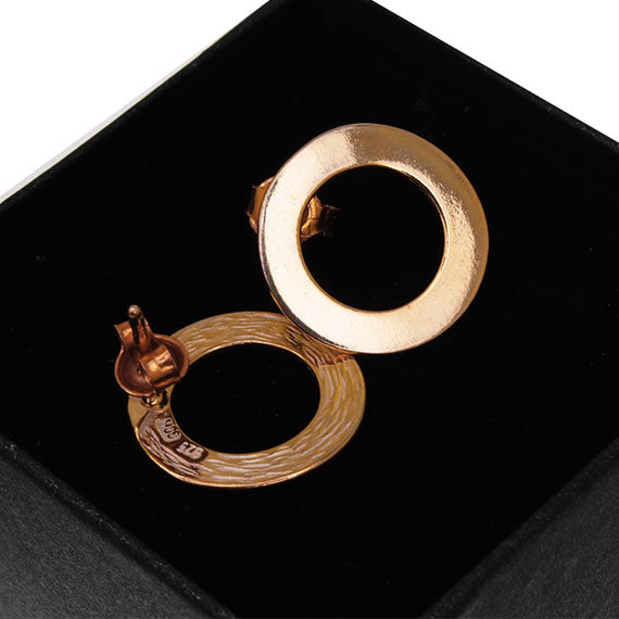 Kolczyki celebrytki 16mm złote