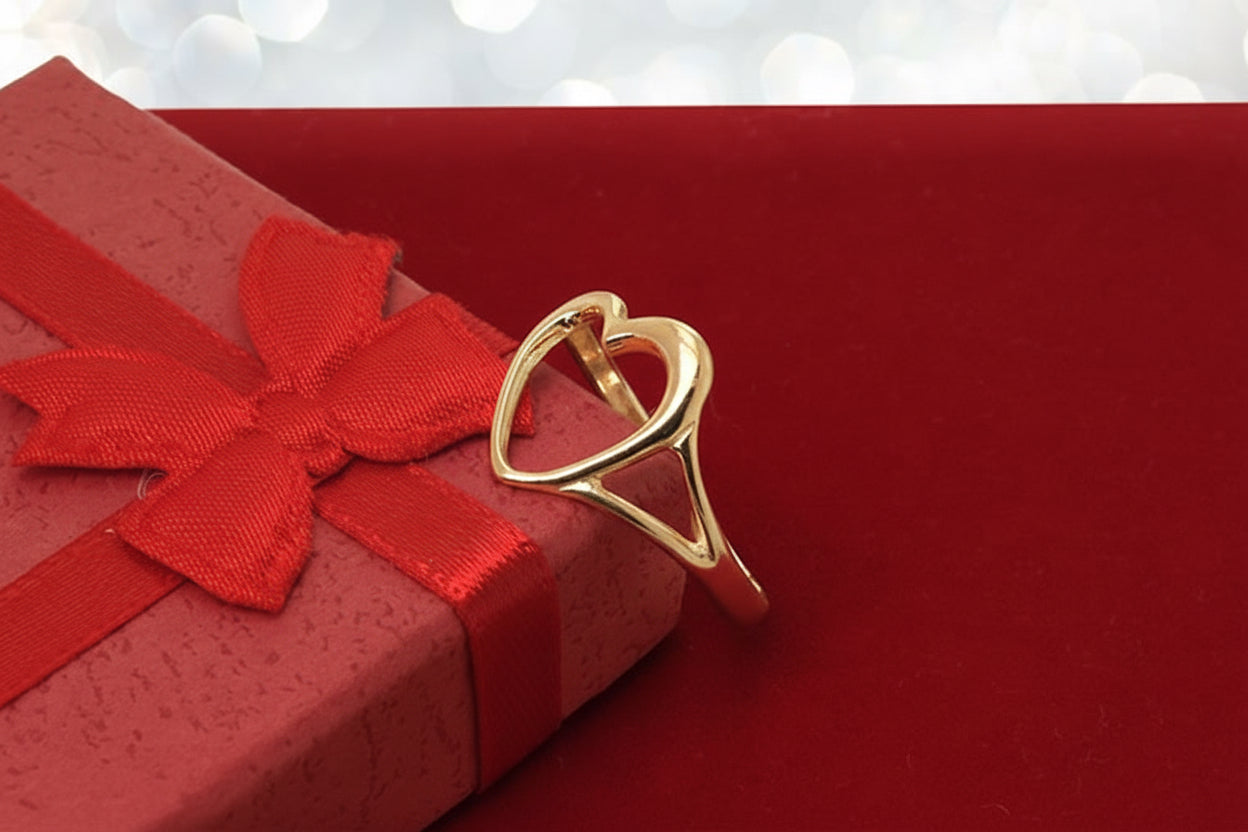 Pierścionek z sercem
