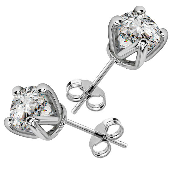 Kolczyki z cyrkonią 5mm