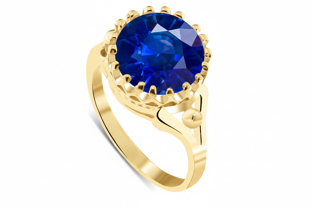 SREBRNY PIERŚCIONEK DUŻĄ CYRKONIĄ BŁYSZCZĄCY 925