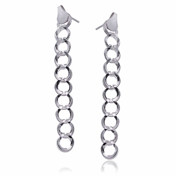 Kolczyki wiszące kółka