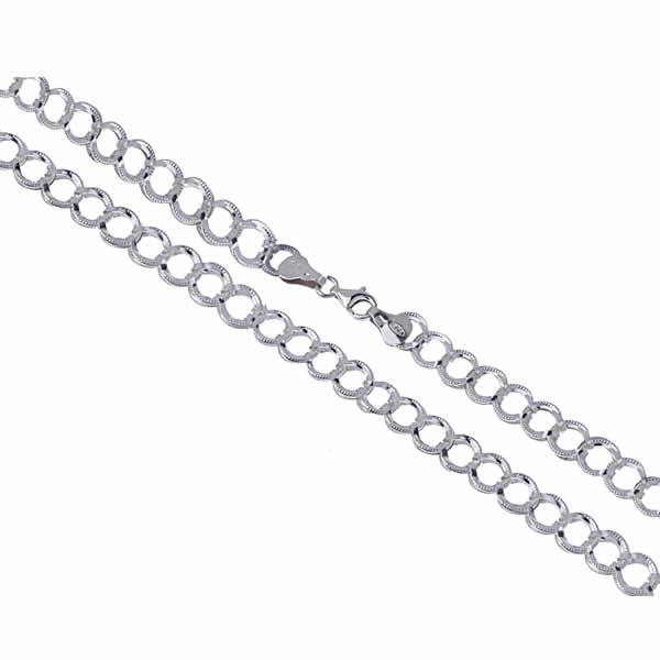 Naszyjnik kółka 45cm