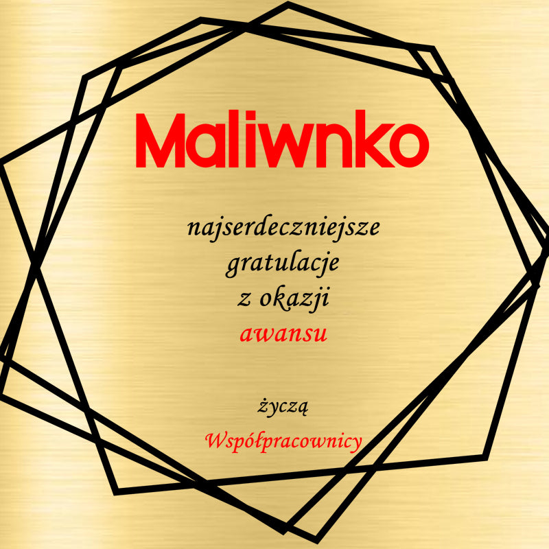 Pudełko z grawerem - Gratulacje