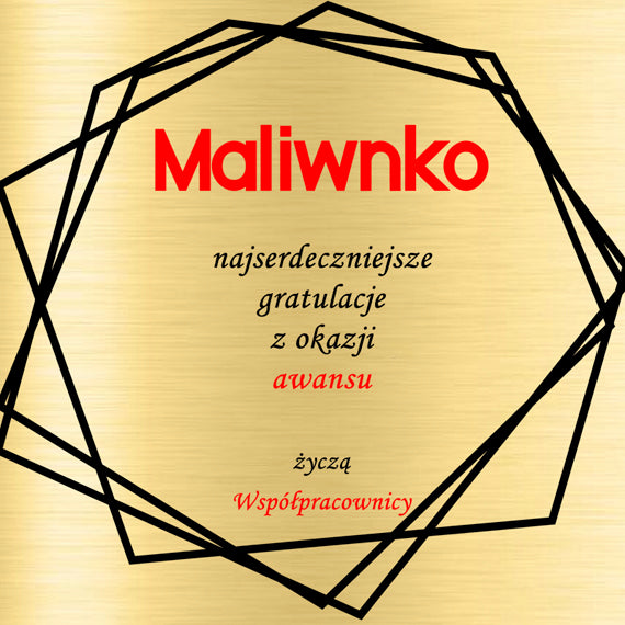 Pudełko z grawerem - Gratulacje