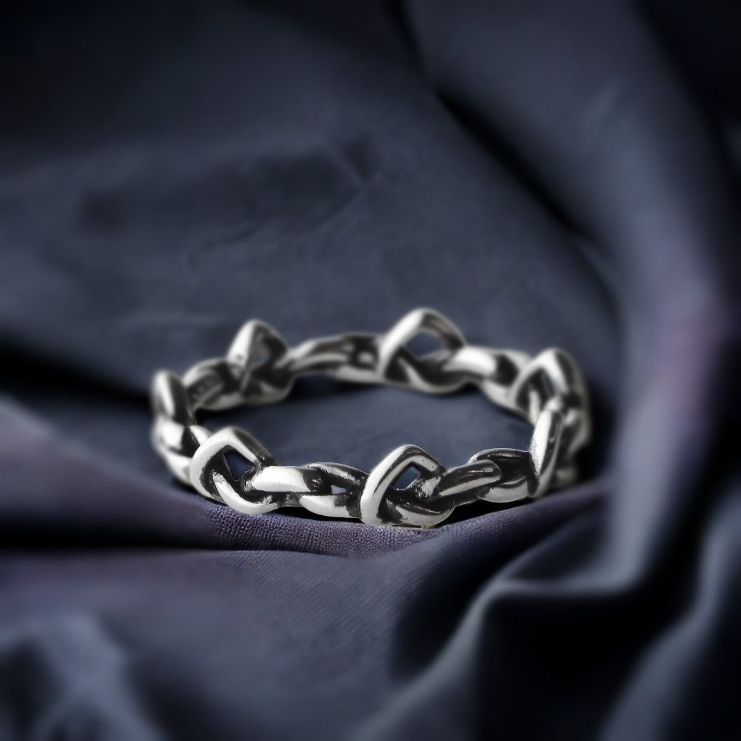 Obrączka gałązka z sercami