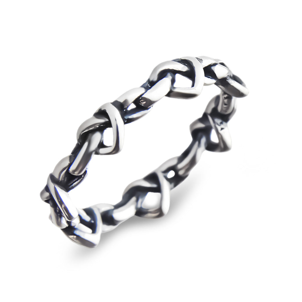 Obrączka gałązka z sercami