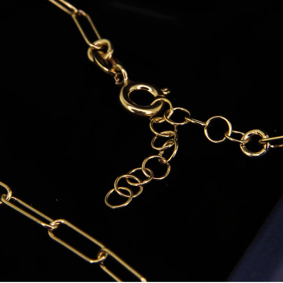 Naszyjnik z szerokimi ogniwami z sercami