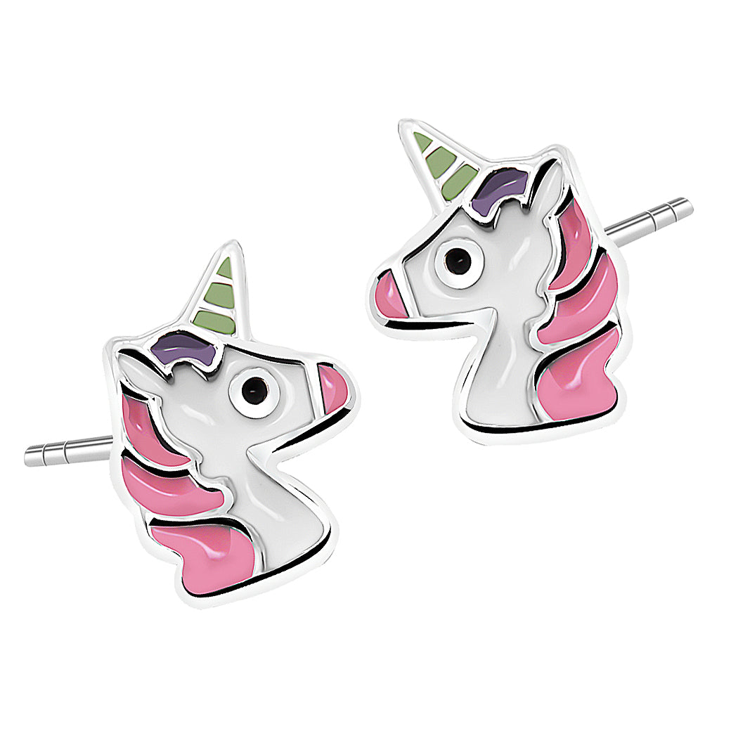 Dziecięce kolczyki jednorożce