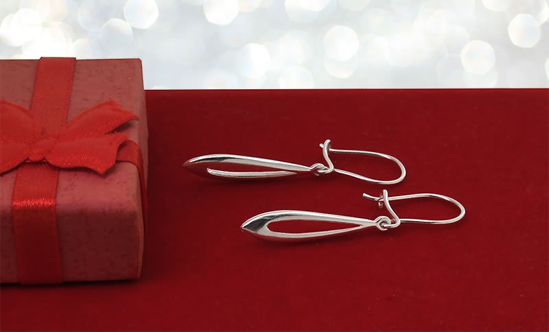 Ażurowe kolczyki krople