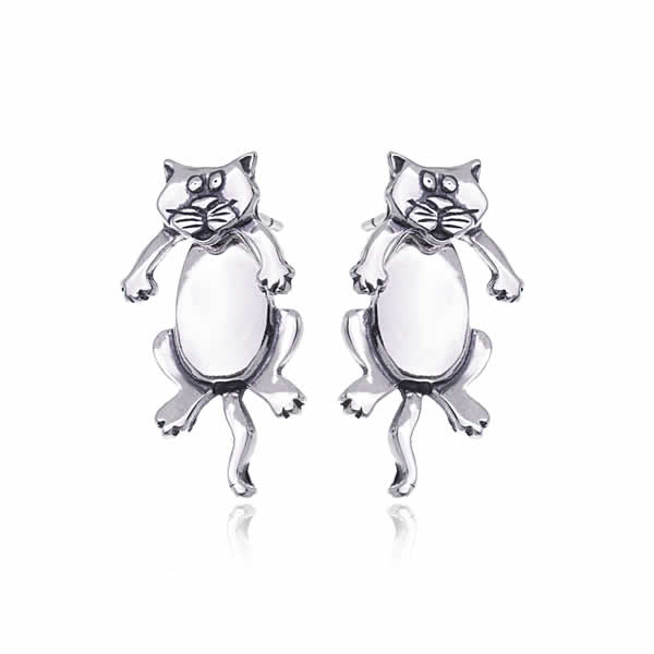 Kolczyki ruchome kotki