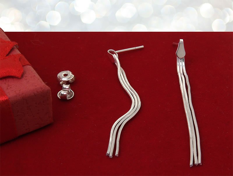 Kolczyki linki potrójne 5cm