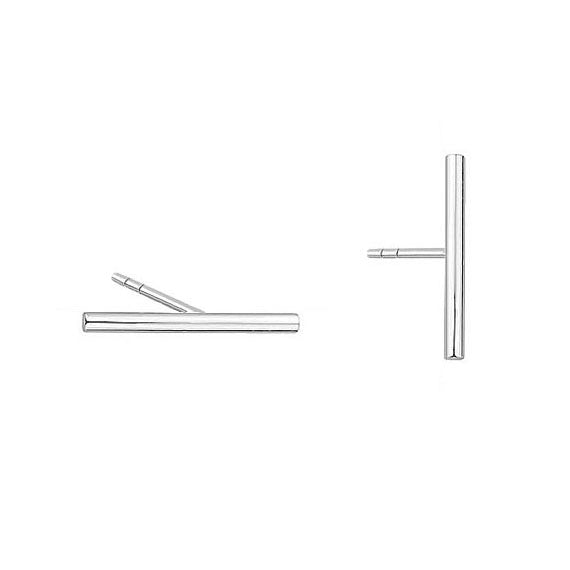 Kolczyki rurki patyczki