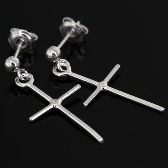 Kolczyki długie krzyżyki