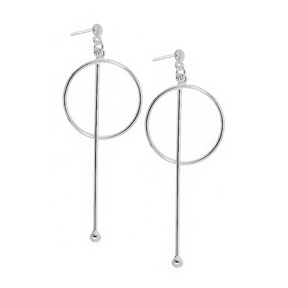 Kolczyki wiszące z kółkiem