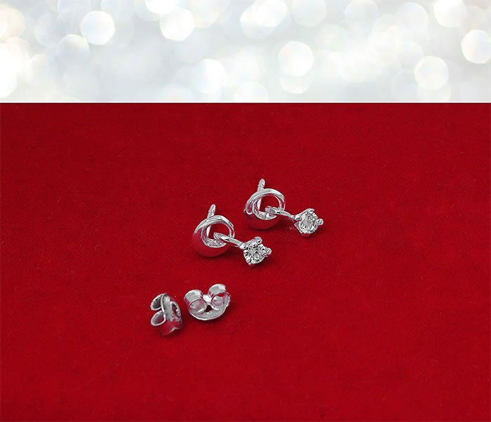 Kolczyki subtelne z cyrkonią