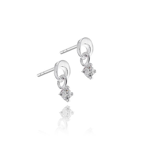 Kolczyki subtelne z cyrkonią