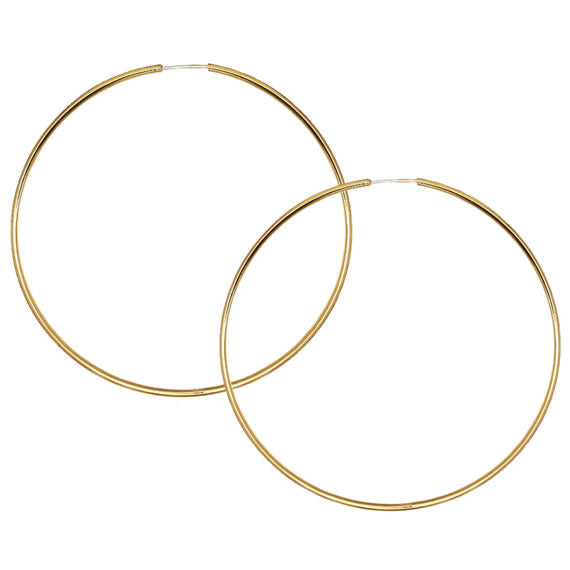 Złote kolczyki kółka 5cm