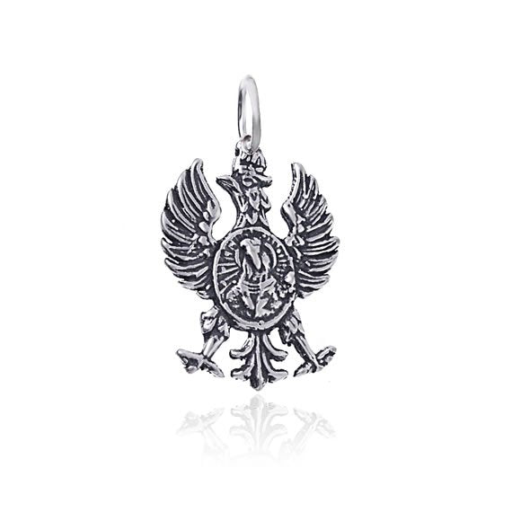 Wisiorek orzeł w koronie