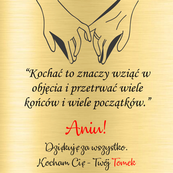 Pudełko z grawerem - Dla zakochany