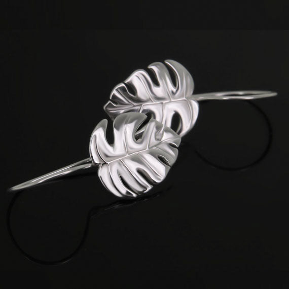 Kolczyki liście monstery