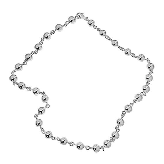 Naszyjnik kolia kulki 8mm 45cm