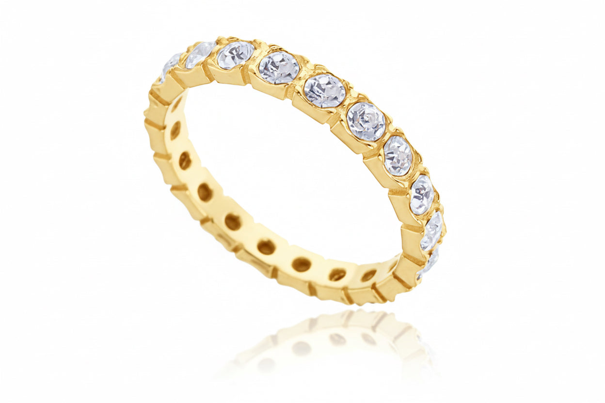 Pierścionek z 20 kamieniami