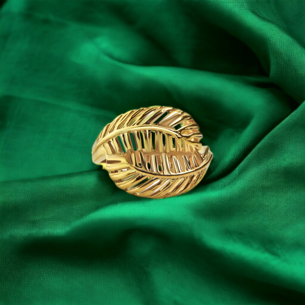 Pierścionek dwa pióra