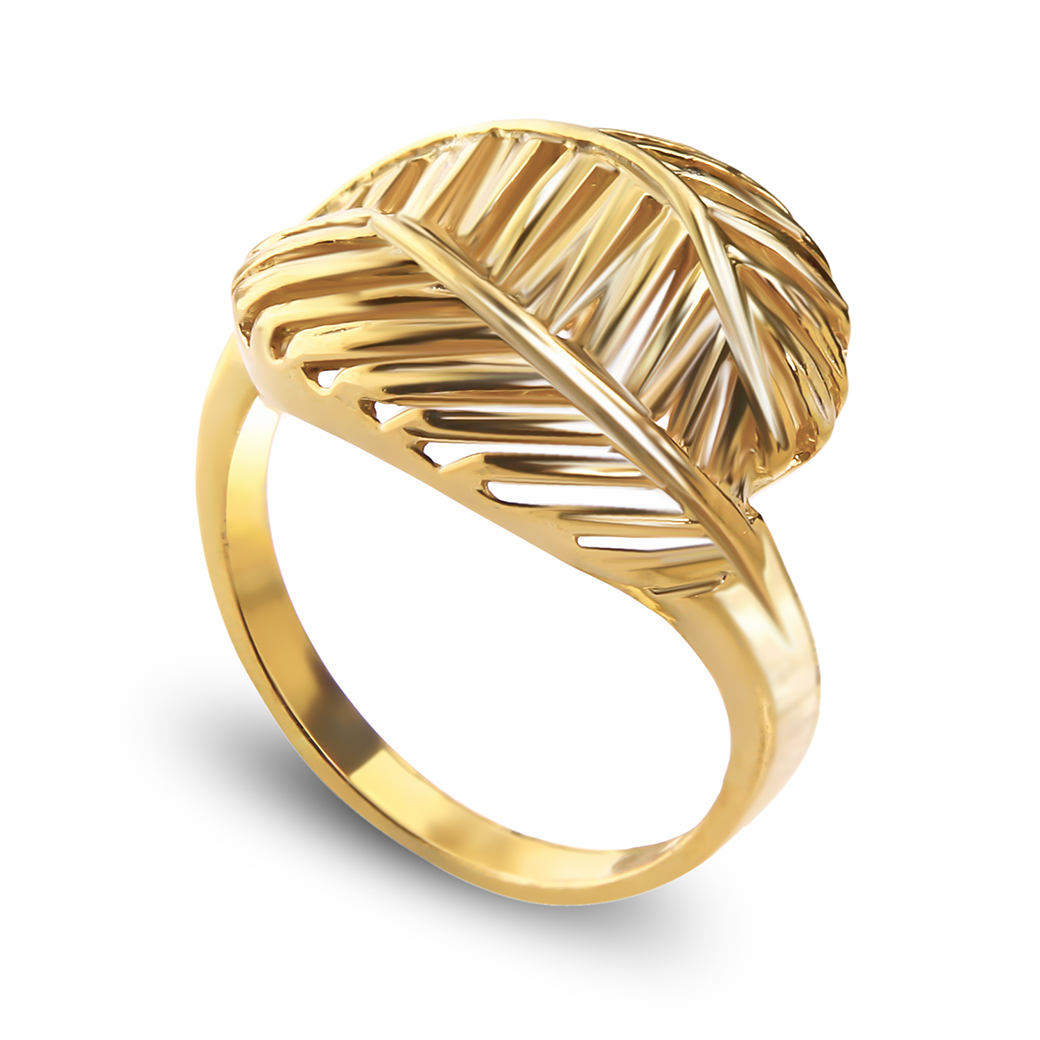 Pierścionek dwa pióra