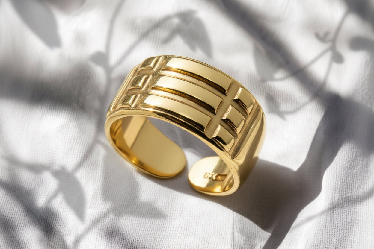 SREBRNY PIERŚCIEŃ ATLANTÓW AMULET PIERŚCIONEK 925