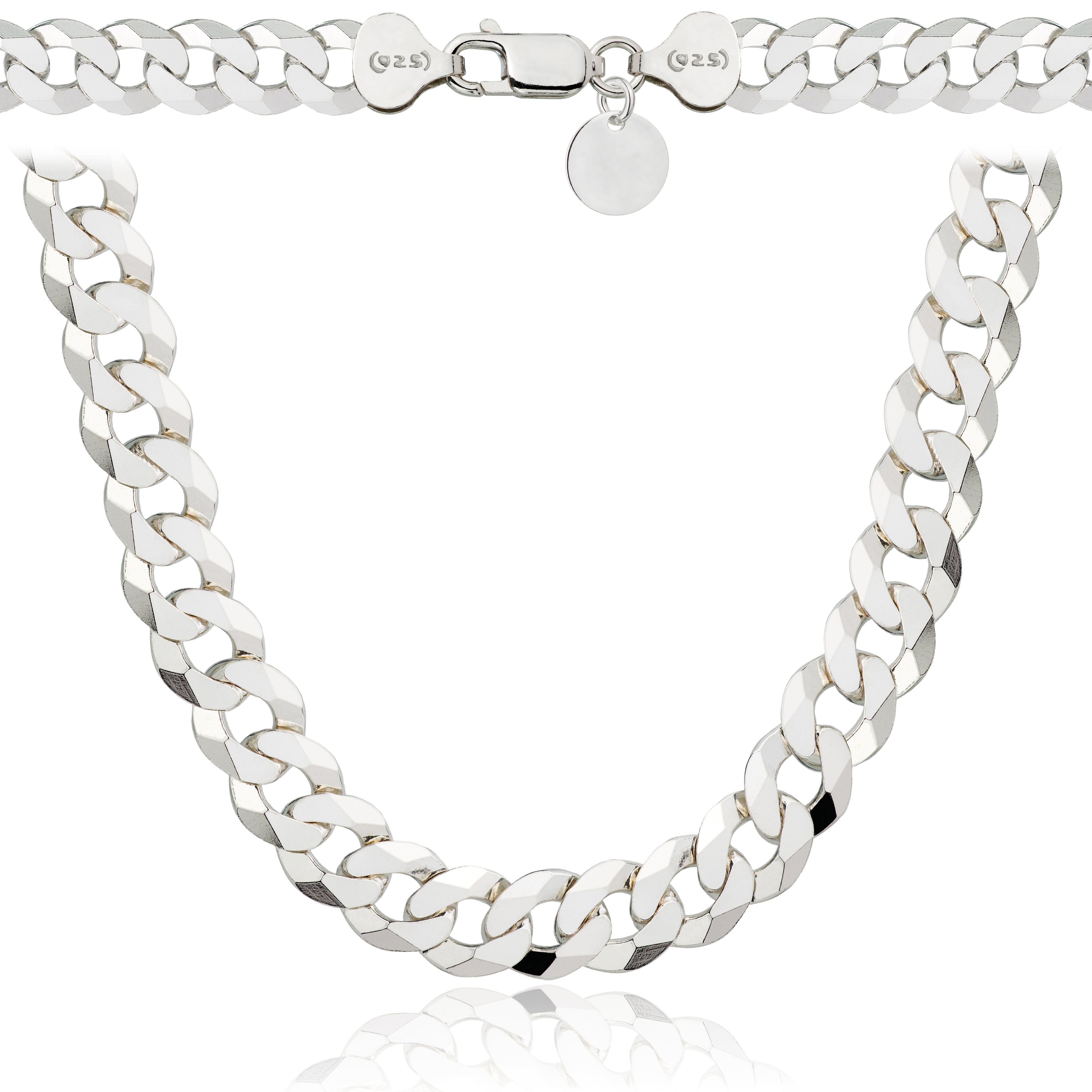 Łańcuszek srebrny pancerka 7,5mm pr. 925