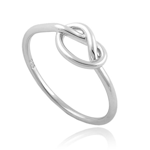 Pierścionek węzeł z nieskończonością