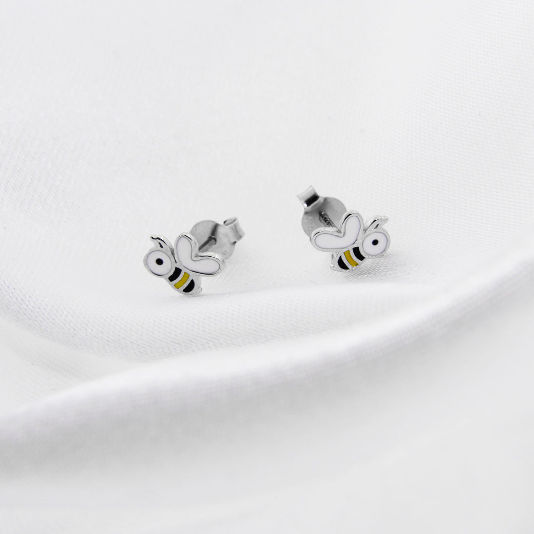 Dziecięce kolczyki pszczółki