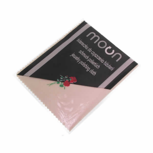 Ściereczka do czyszczenia biżuterii beżowa